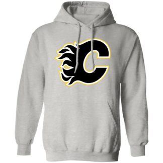 Calgary Flames Ice hockey  Unisex Sizing Blend Material Pullover Hoodie