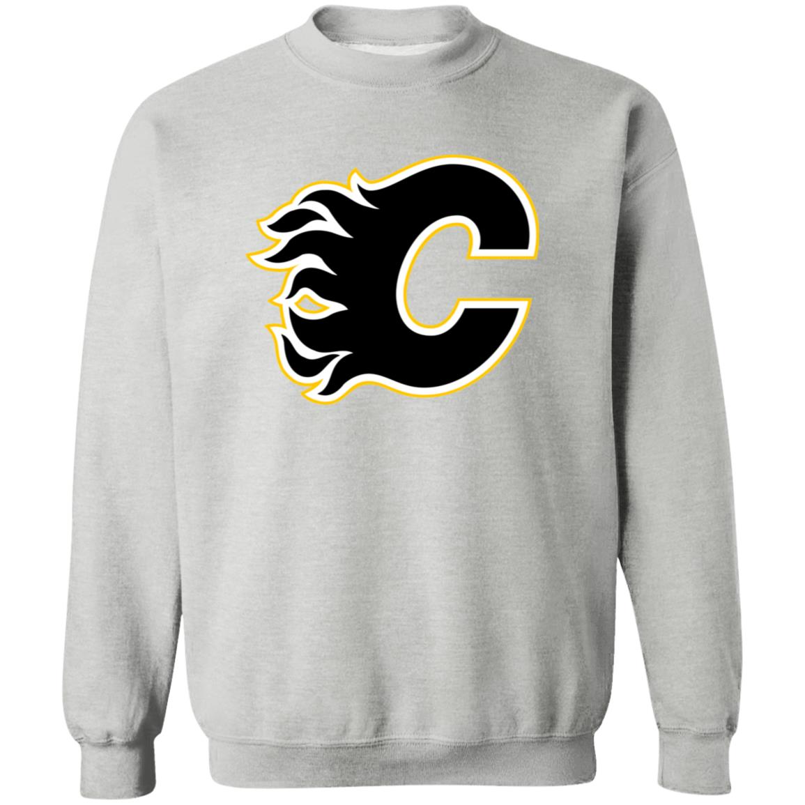 Calgary Flames Ice hockey Unisex Sizing Blend Material Crewneck Pullover Sweatshirt - Image 2