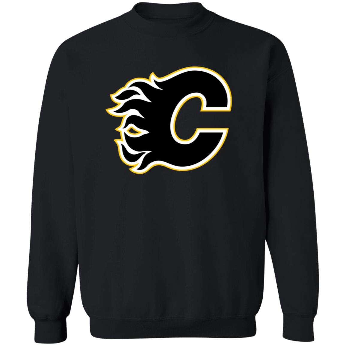 Calgary Flames Ice hockey Unisex Sizing Blend Material Crewneck Pullover Sweatshirt - Image 4
