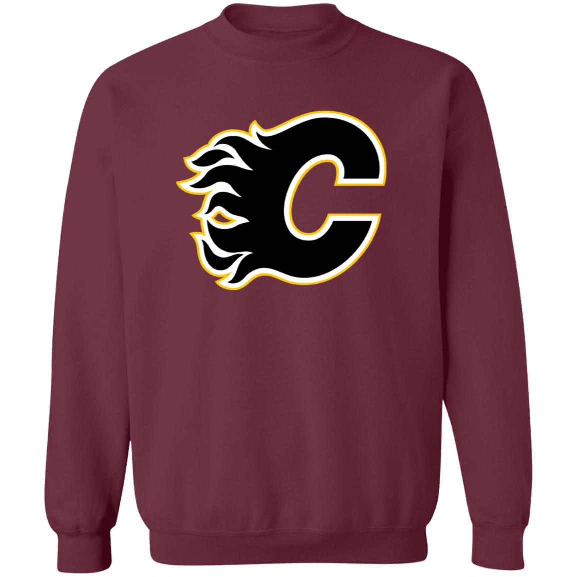 Calgary Flames Ice hockey Unisex Sizing Blend Material Crewneck Pullover Sweatshirt - Image 5