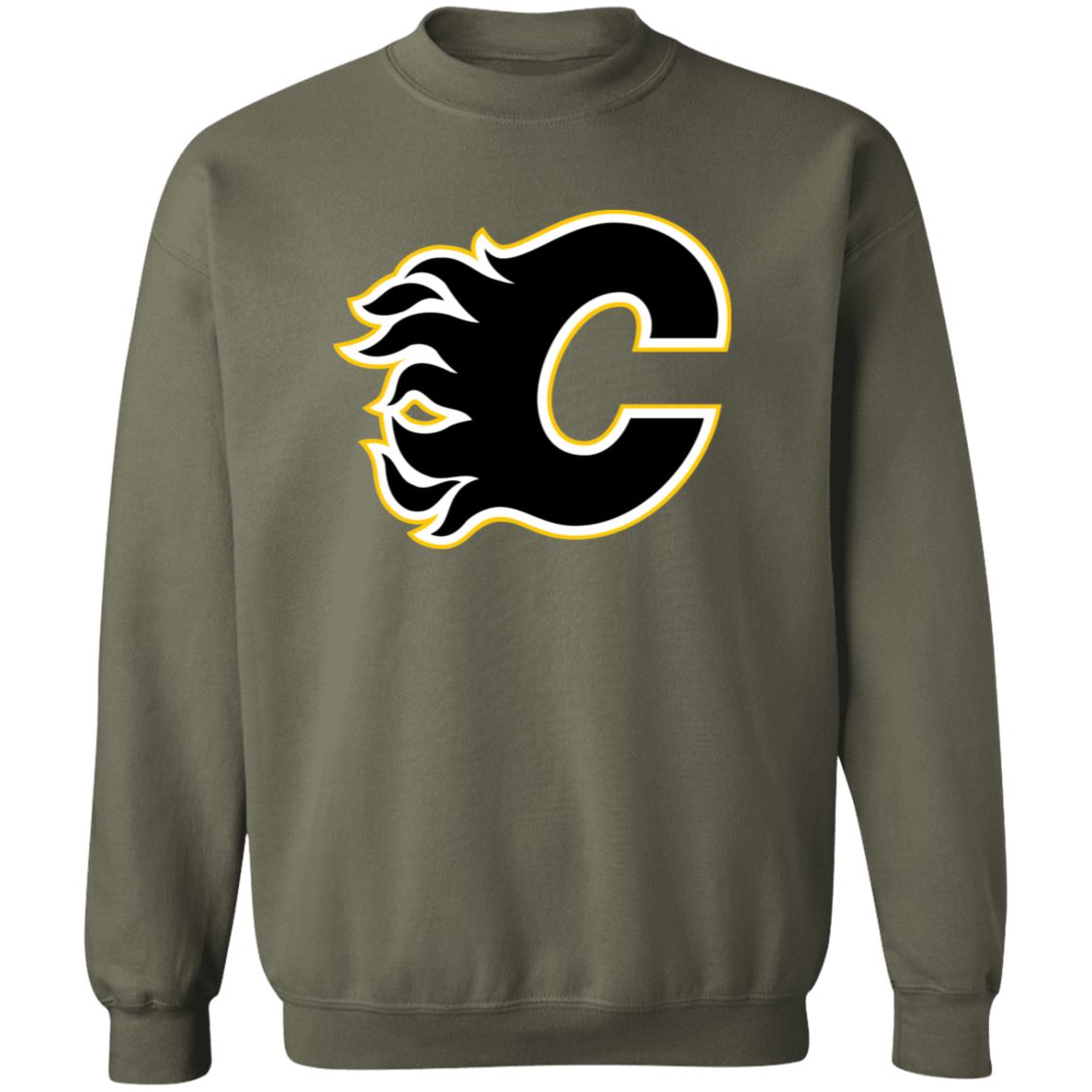 Calgary Flames Ice hockey Unisex Sizing Blend Material Crewneck Pullover Sweatshirt - Image 7