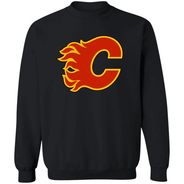 Calgary Flames Ice hockey  Unisex Sizing Blend Material Crewneck Pullover Sweatshirt - Image 4