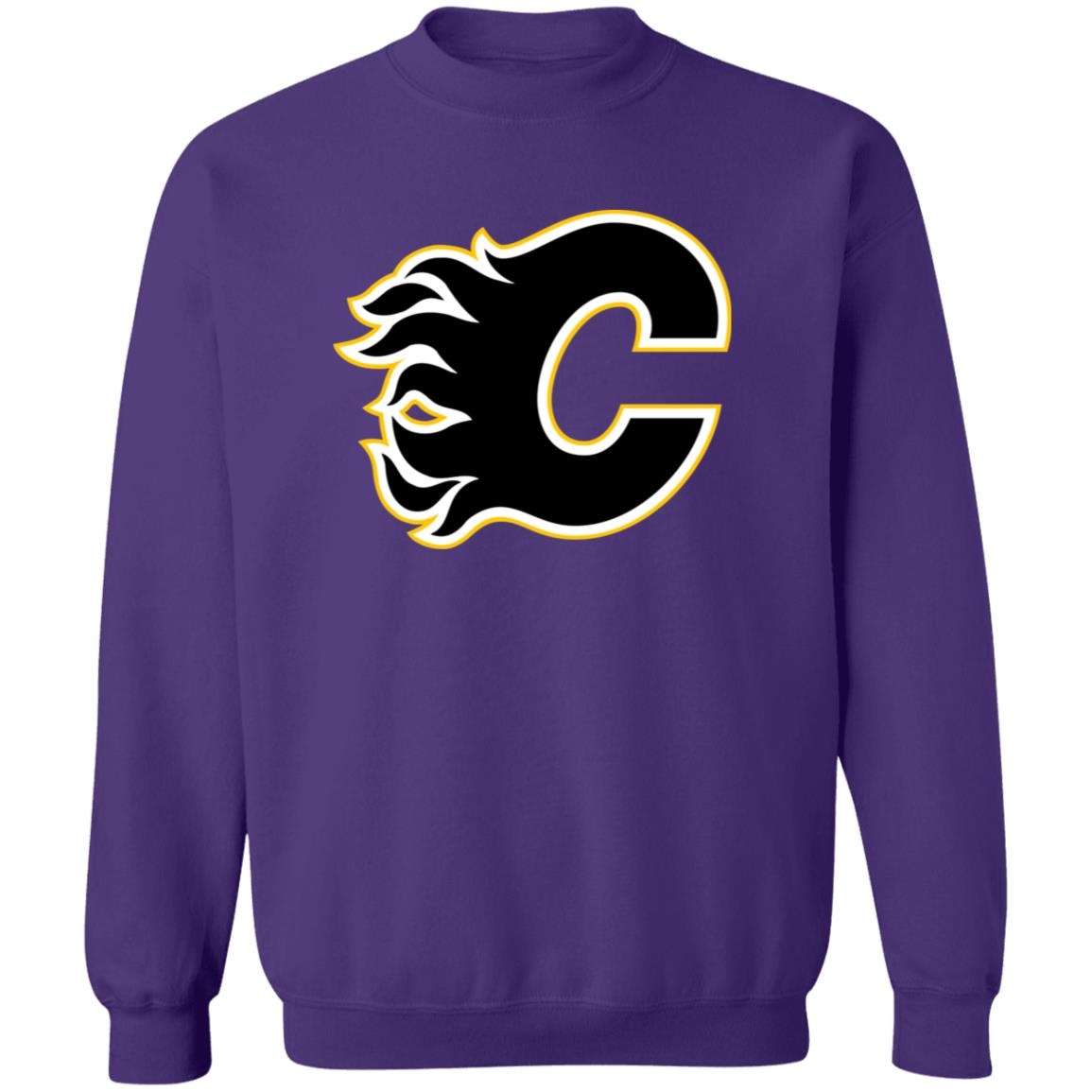 Calgary Flames Ice hockey Unisex Sizing Blend Material Crewneck Pullover Sweatshirt - Image 11
