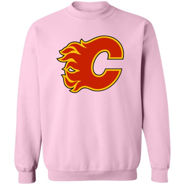 Calgary Flames Ice hockey  Unisex Sizing Blend Material Crewneck Pullover Sweatshirt - Image 8