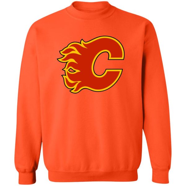 Calgary Flames Ice hockey  Unisex Sizing Blend Material Crewneck Pullover Sweatshirt - Image 12