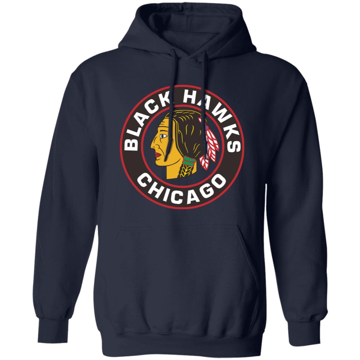 Chicago Blackhawks Ice hockey Unisex Sizing Blend Material Pullover Hoodie - Image 5