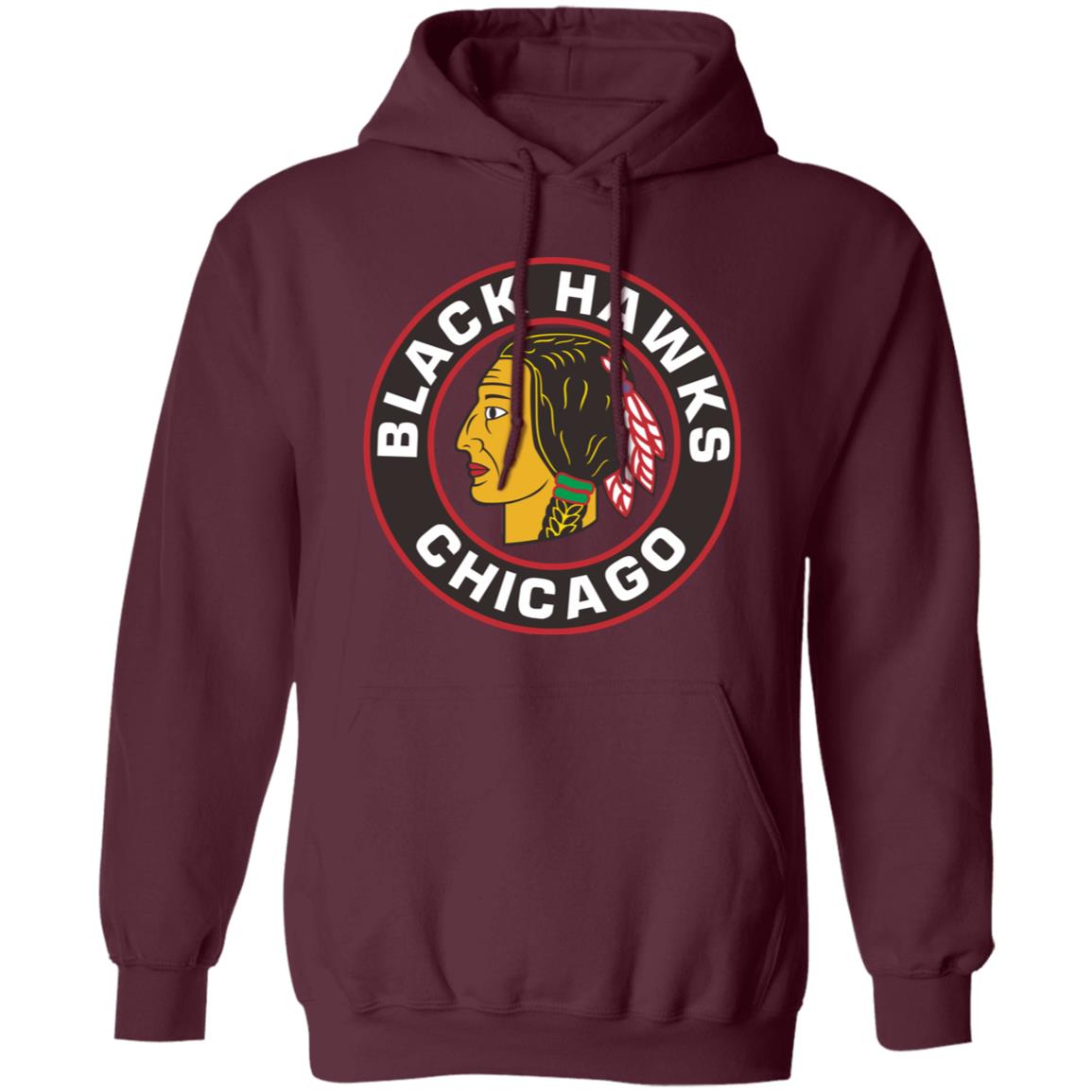 Chicago Blackhawks Ice hockey Unisex Sizing Blend Material Pullover Hoodie - Image 8