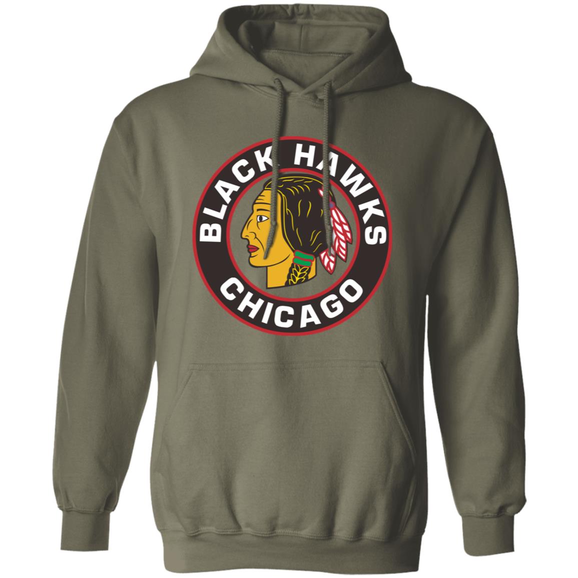 Chicago Blackhawks Ice hockey Unisex Sizing Blend Material Pullover Hoodie - Image 9