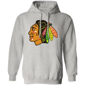Chicago Blackhawks Ice hockey  Unisex Sizing Blend Material Pullover Hoodie