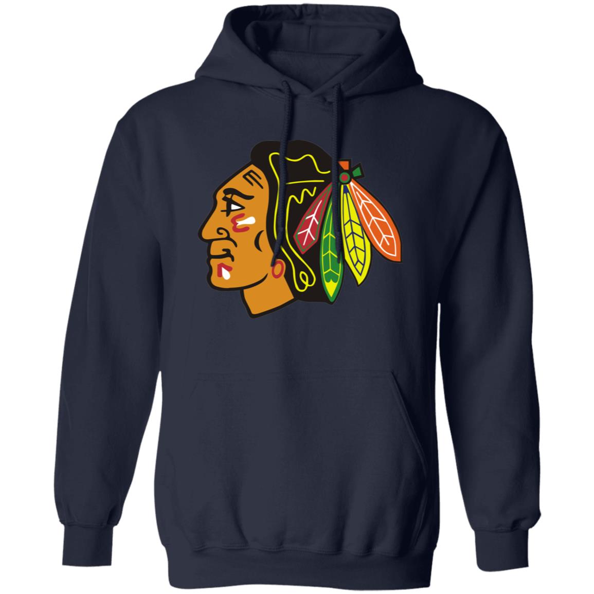 Chicago Blackhawks Ice hockey Unisex Sizing Blend Material Pullover Hoodie - Image 5