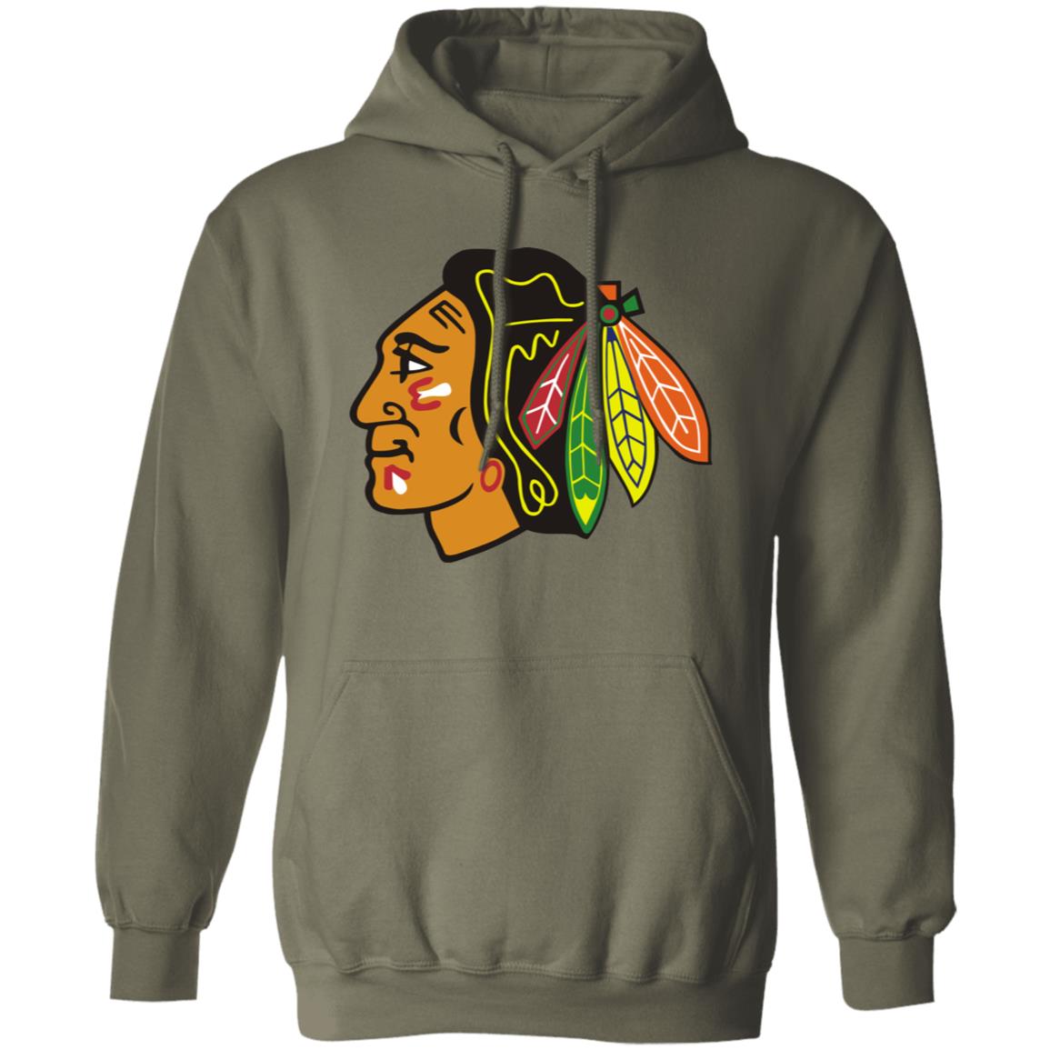 Chicago Blackhawks Ice hockey Unisex Sizing Blend Material Pullover Hoodie - Image 9