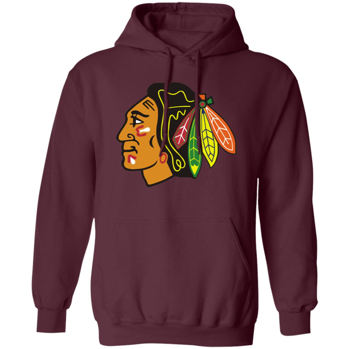 Chicago Blackhawks Ice hockey Unisex Sizing Blend Material Pullover Hoodie - Image 8
