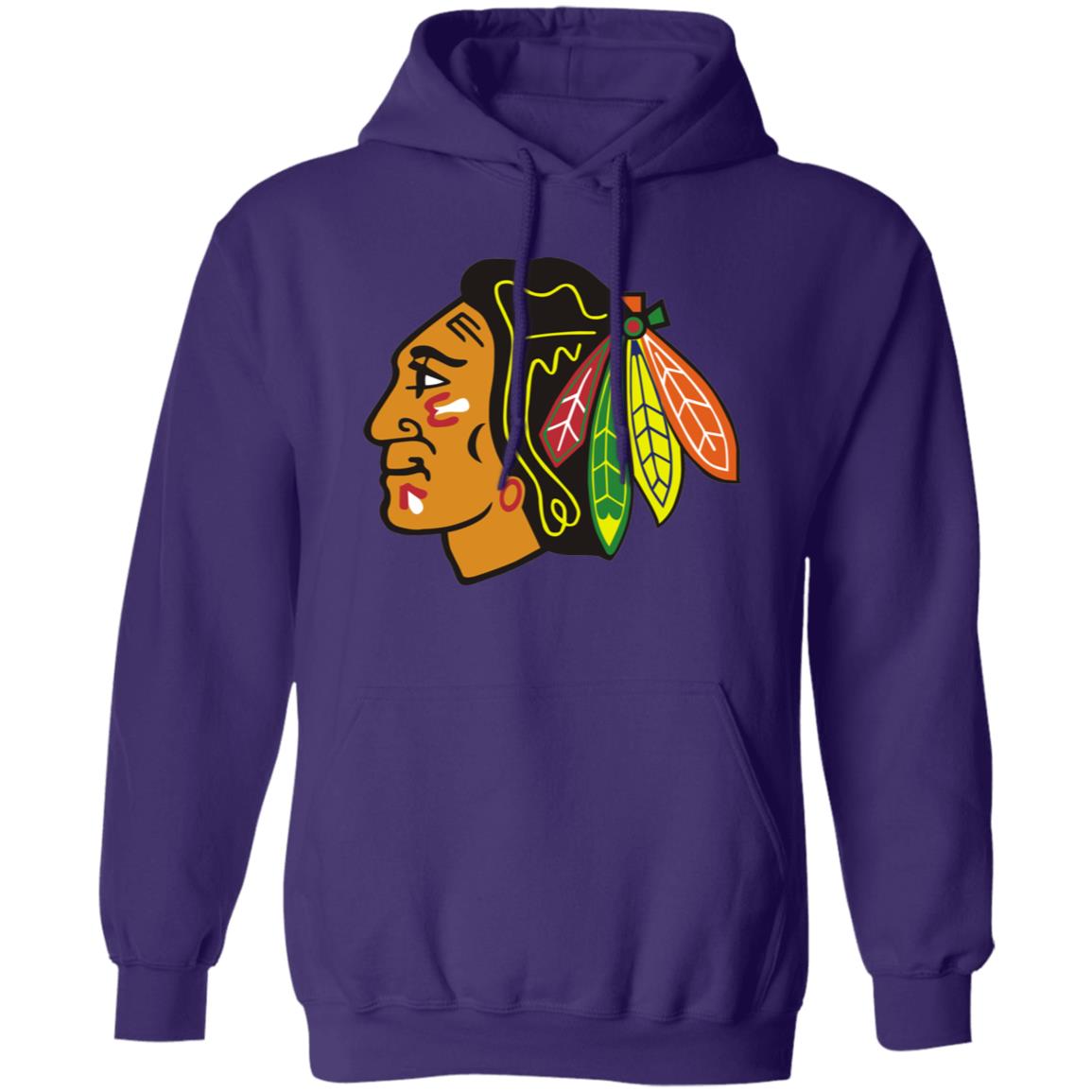 Chicago Blackhawks Ice hockey Unisex Sizing Blend Material Pullover Hoodie - Image 11