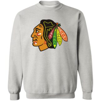 Chicago Blackhawks Ice hockey  Unisex Sizing Blend Material Crewneck Pullover Sweatshirt