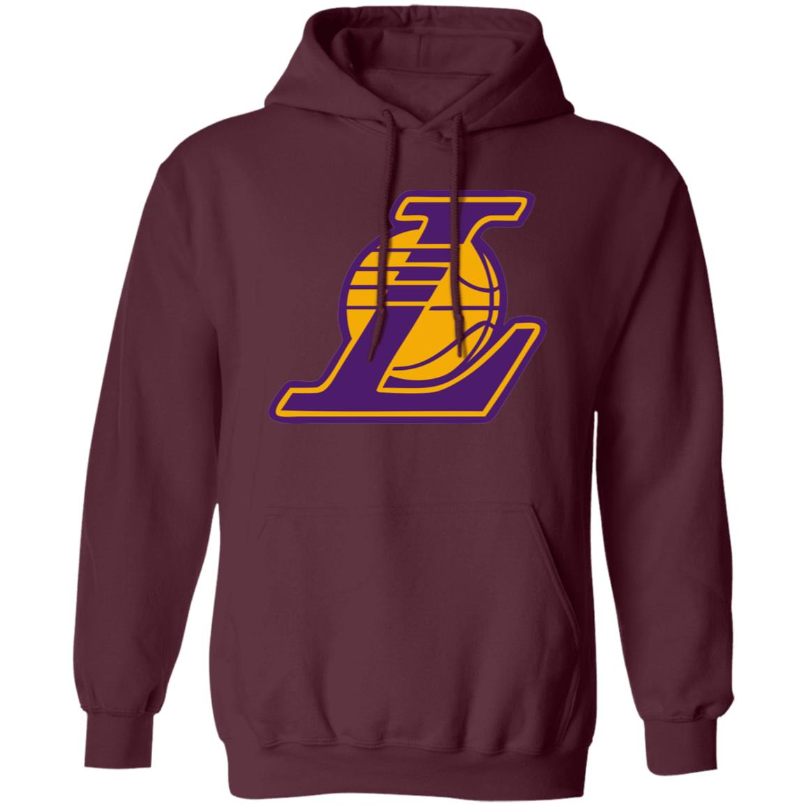 Los Angeles Lakers Basketball Unisex Sizing Blend Material Pullover Hoodie - Image 8