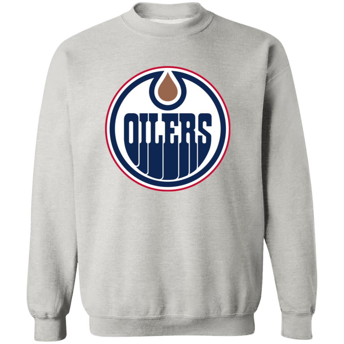 Edmonton Oilers Ice hockey Unisex Sizing Blend Material Crewneck Pullover Sweatshirt