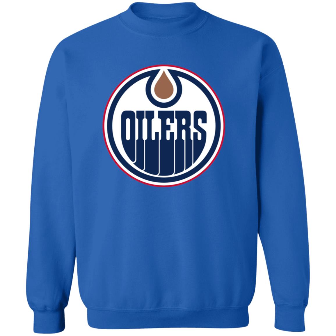 Edmonton Oilers Ice hockey Unisex Sizing Blend Material Crewneck Pullover Sweatshirt - Image 9