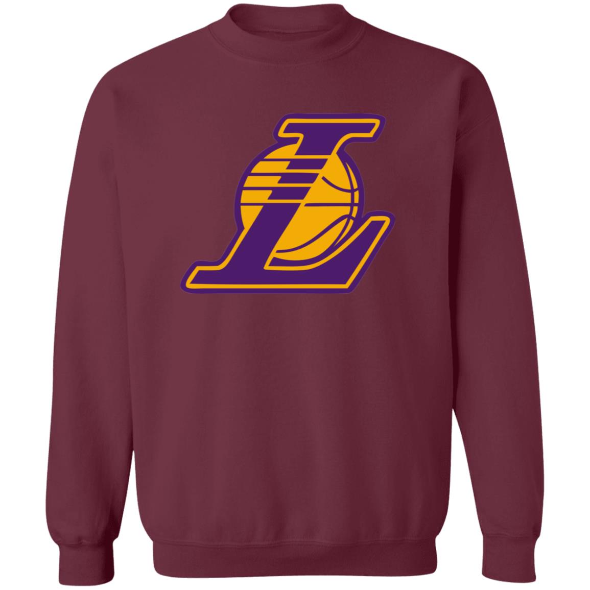 Los Angeles Lakers Basketball Unisex Sizing Blend Material Crewneck Pullover Sweatshirt - Image 5