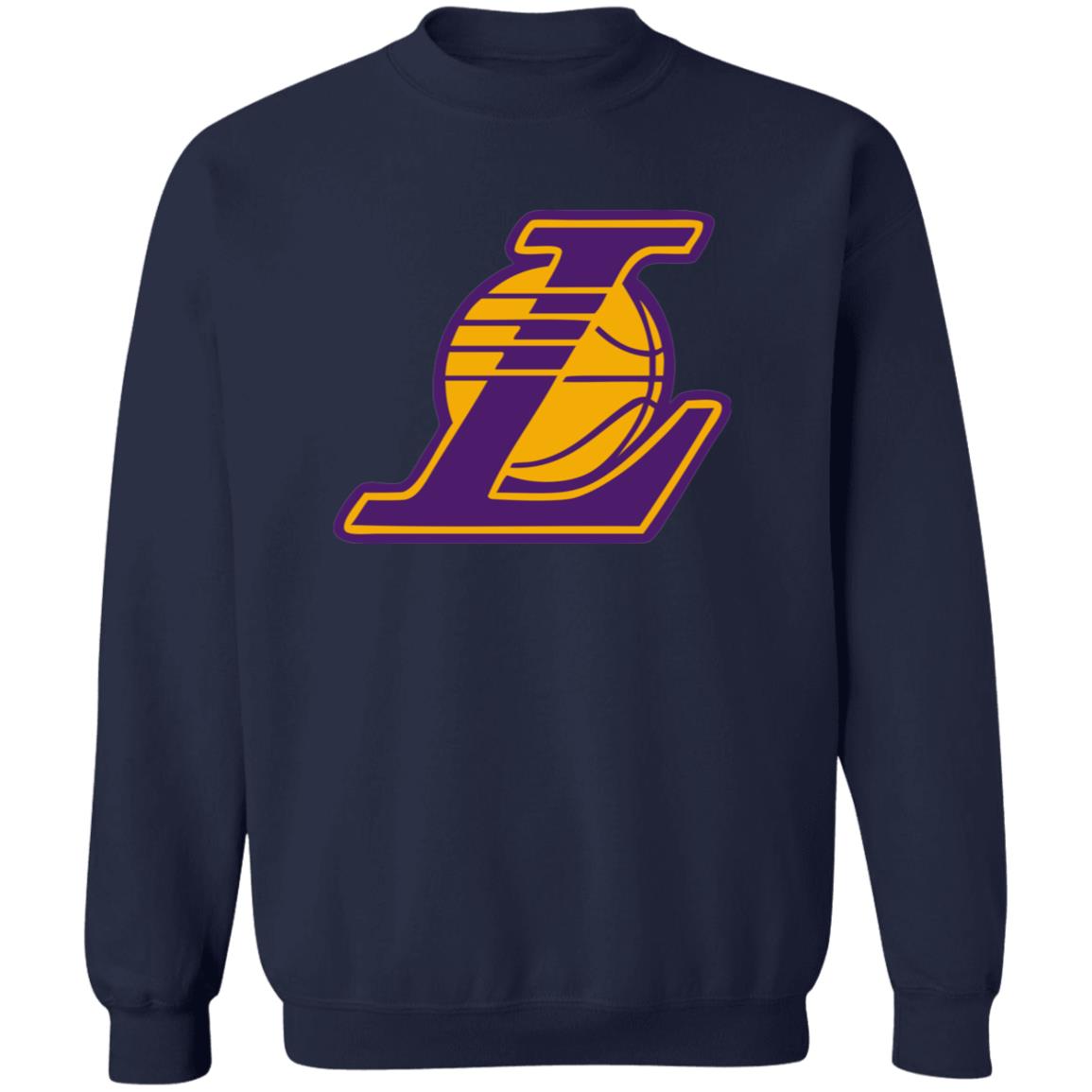 Los Angeles Lakers Basketball Unisex Sizing Blend Material Crewneck Pullover Sweatshirt - Image 6