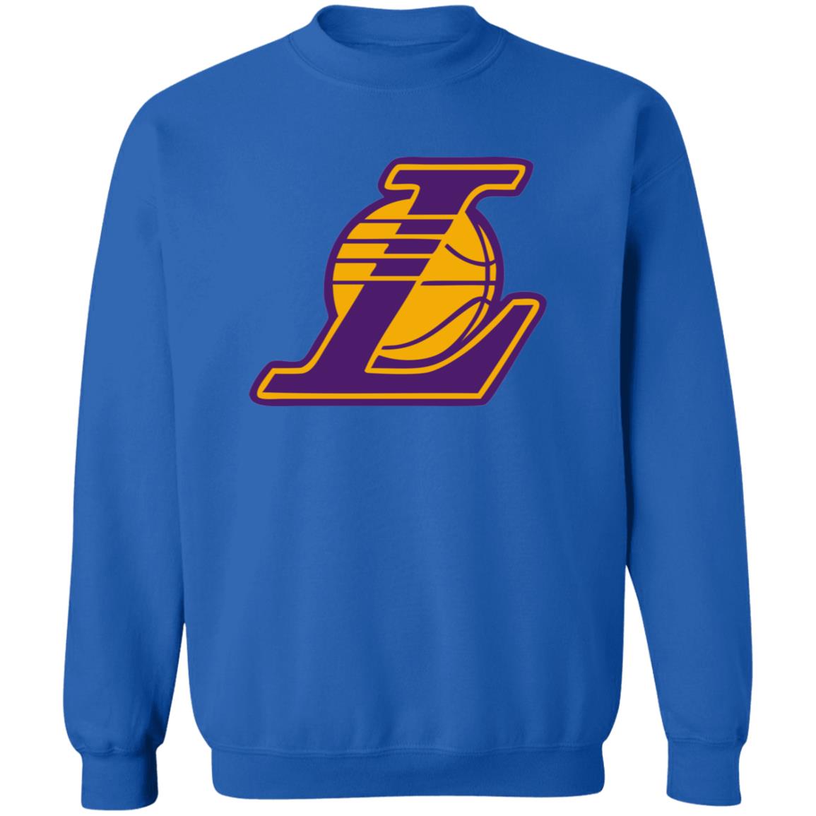 Los Angeles Lakers Basketball Unisex Sizing Blend Material Crewneck Pullover Sweatshirt - Image 9