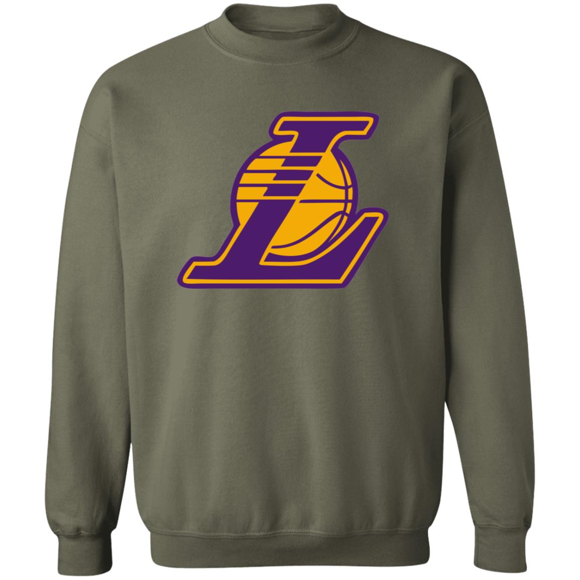 Los Angeles Lakers Basketball Unisex Sizing Blend Material Crewneck Pullover Sweatshirt - Image 7