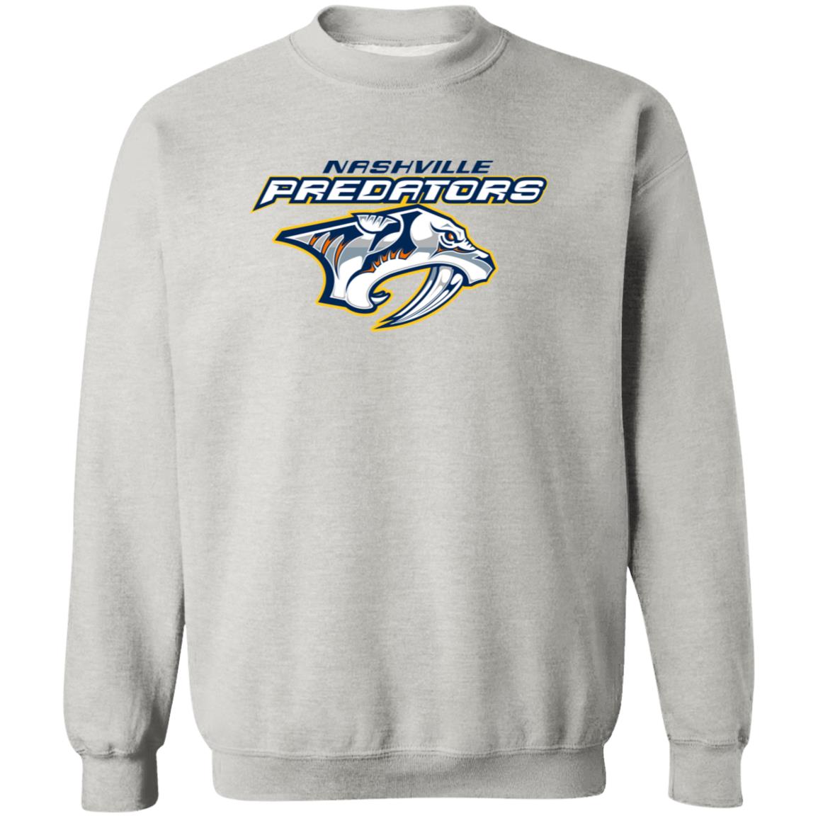 Nashville Predators Ice hockey Unisex Sizing Blend Material Crewneck Pullover Sweatshirt