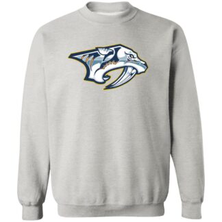 Nashville Predators Ice hockey  Unisex Sizing Blend Material Crewneck Pullover Sweatshirt
