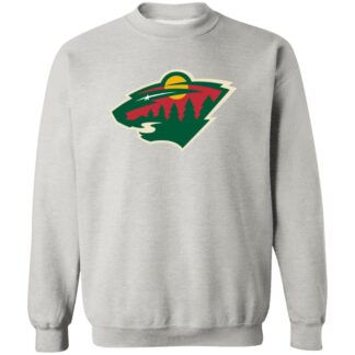 Minnesota Wild Ice hockey Unisex Sizing Blend Material Crewneck Pullover Sweatshirt