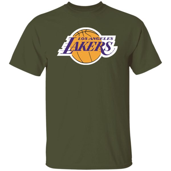 Los Angeles Lakers Basketball  Unisex Cotton. T-Shirt - Image 2