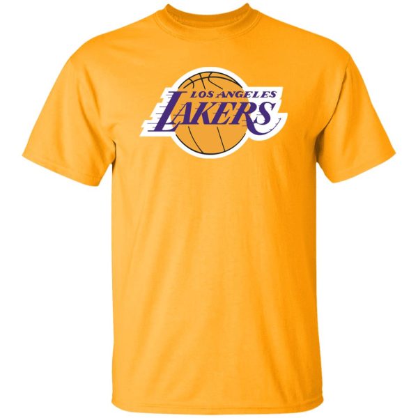 Los Angeles Lakers Basketball  Unisex Cotton. T-Shirt - Image 4