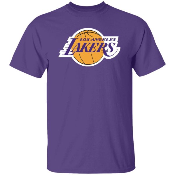 Los Angeles Lakers Basketball  Unisex Cotton. T-Shirt - Image 9