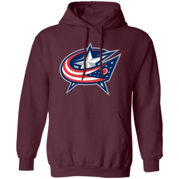 Columbus Blue Jackets Ice hockey Unisex Sizing Blend Material Pullover Hoodie - Image 8