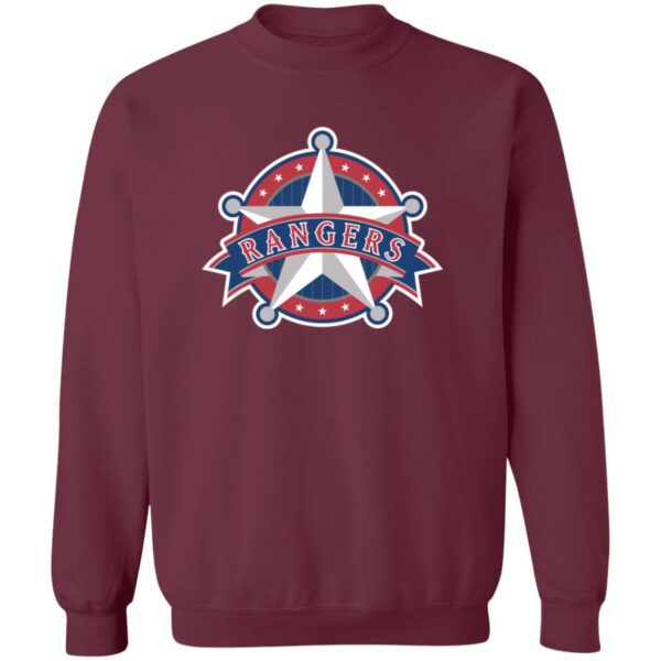 Texas Rangers Baseball Unisex Sizing Blend Material Crewneck Pullover Sweatshirt - Image 5