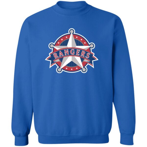 Texas Rangers Baseball Unisex Sizing Blend Material Crewneck Pullover Sweatshirt - Image 9