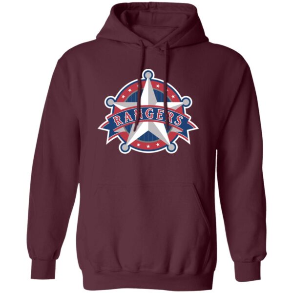 Texas Rangers Baseball Unisex Sizing Blend Material Pullover Hoodie - Image 8