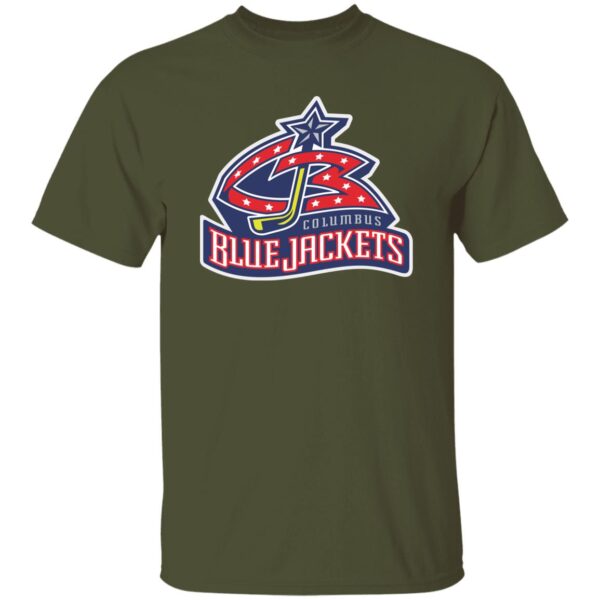 Columbus Blue Jackets Ice hockey  Unisex Cotton. T-Shirt - Image 2