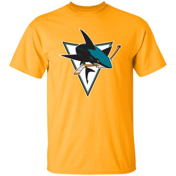 San Jose Sharks Ice hockey  Unisex Cotton. T-Shirt - Image 4