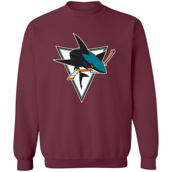 San Jose Sharks Ice hockey  Unisex Sizing Blend Material Crewneck Pullover Sweatshirt - Image 5