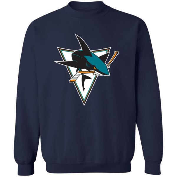 San Jose Sharks Ice hockey  Unisex Sizing Blend Material Crewneck Pullover Sweatshirt - Image 6