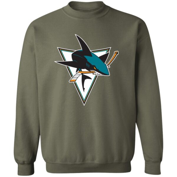 San Jose Sharks Ice hockey  Unisex Sizing Blend Material Crewneck Pullover Sweatshirt - Image 7