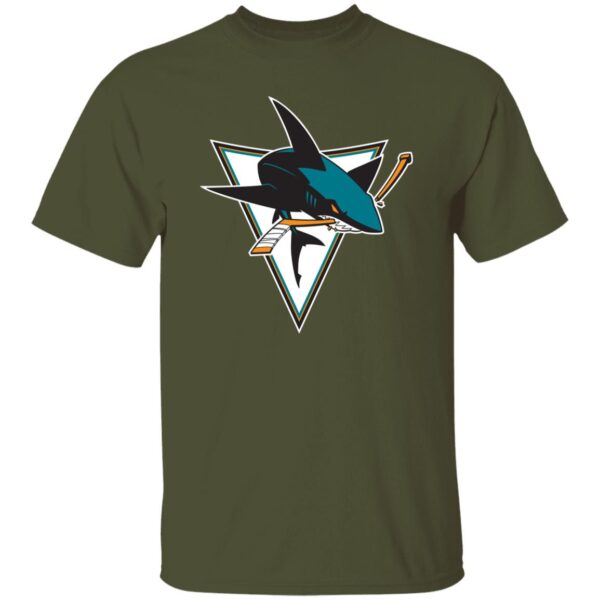 San Jose Sharks Ice hockey  Unisex Cotton. T-Shirt - Image 2