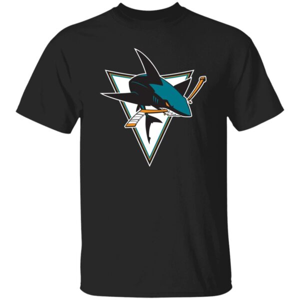 San Jose Sharks Ice hockey  Unisex Cotton. T-Shirt - Image 3