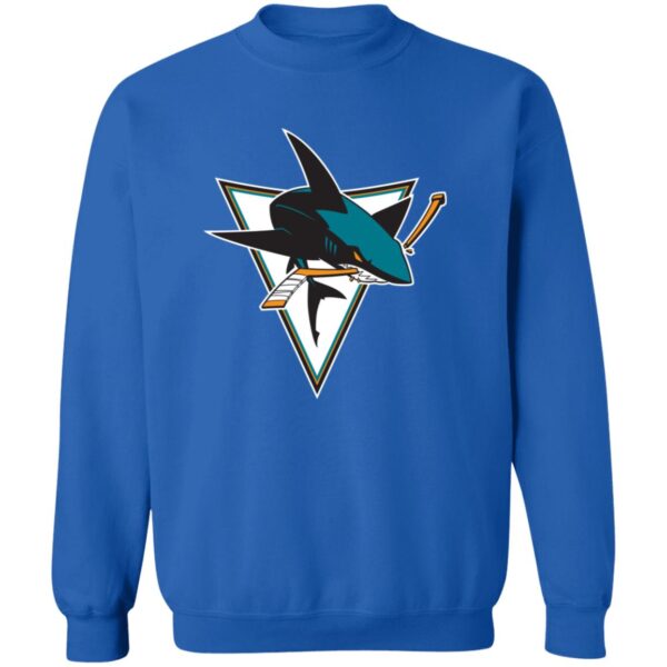 San Jose Sharks Ice hockey  Unisex Sizing Blend Material Crewneck Pullover Sweatshirt - Image 9