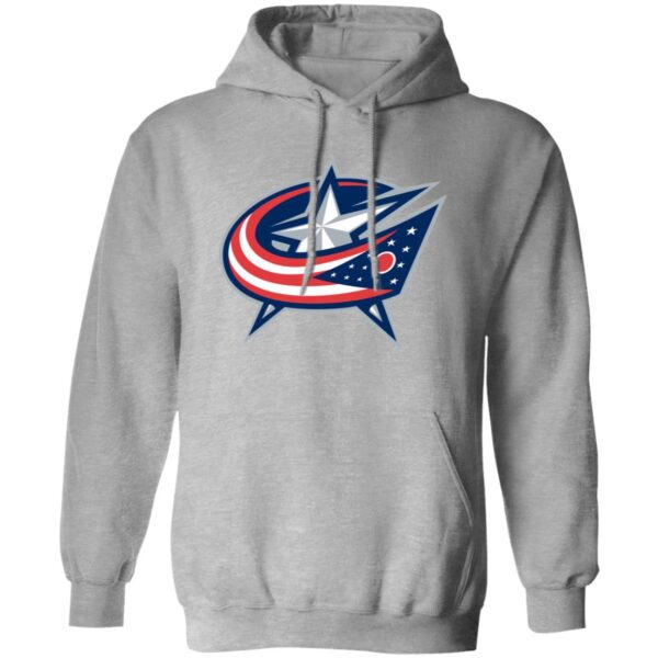 Columbus Blue Jackets Ice hockey Unisex Sizing Blend Material Pullover Hoodie - Image 2