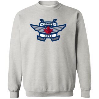 Winnipeg Jets Ice hockey Unisex Sizing Blend Material Crewneck Pullover Sweatshirt