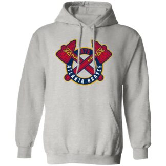 Atlanta Braves Baseball Unisex Sizing Blend Material Pullover Hoodie