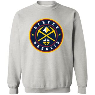 Denver Nuggets Basketball Unisex Sizing Blend Material Crewneck Pullover Sweatshirt