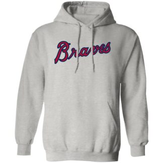 Atlanta Braves Baseball Unisex Sizing Blend Material Pullover Hoodie