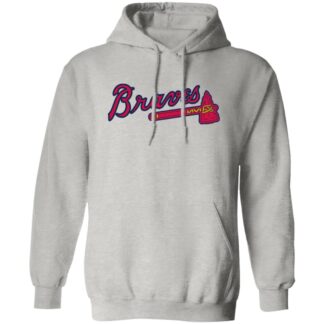 Atlanta Braves Baseball Unisex Sizing Blend Material Pullover Hoodie