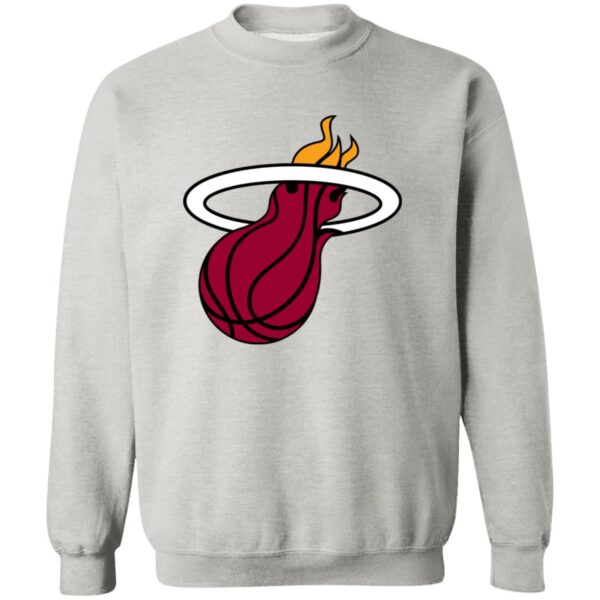 Miami Heat Basketball  Unisex Sizing Blend Material Crewneck Pullover Sweatshirt